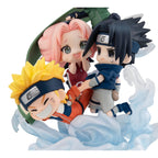 Imagen del producto Naruto Shippuden FigUnity mini estatua de PVC Gather here, Team 7 13 cm