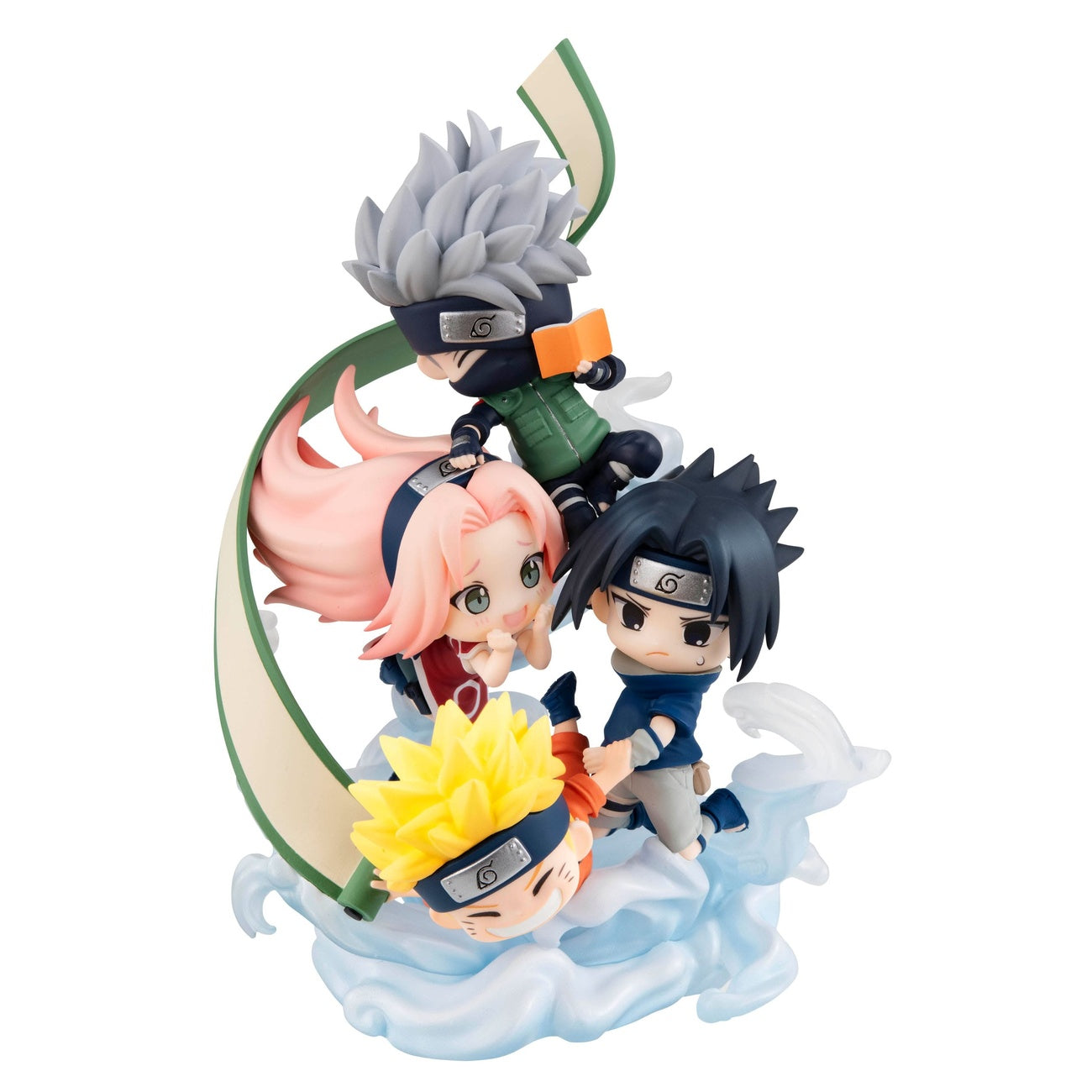 Imagen del producto Naruto Shippuden FigUnity mini estatua de PVC Gather here, Team 7 13 cm