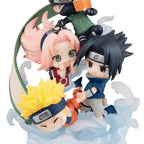 Imagen del producto Naruto Shippuden FigUnity mini estatua de PVC Gather here, Team 7 13 cm