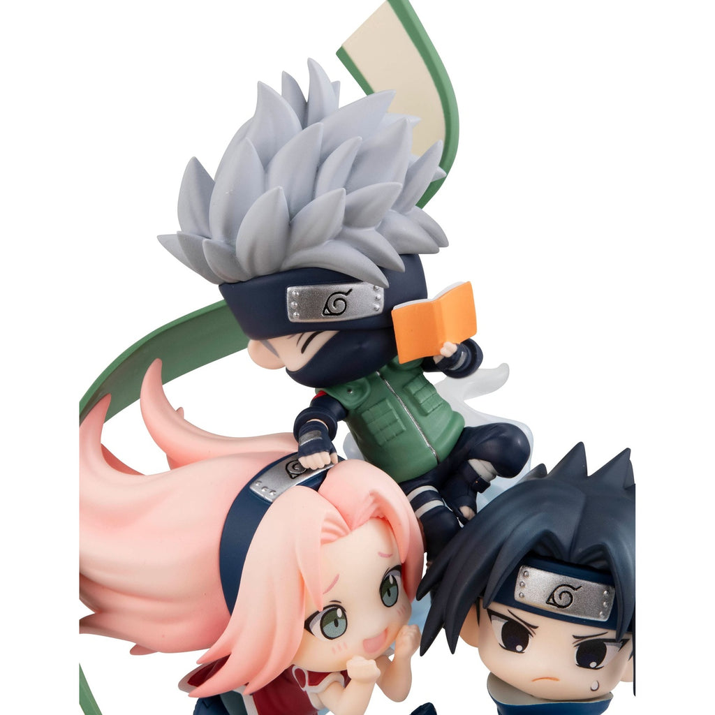 Imagen del producto Naruto Shippuden FigUnity mini estatua de PVC Gather here, Team 7 13 cm