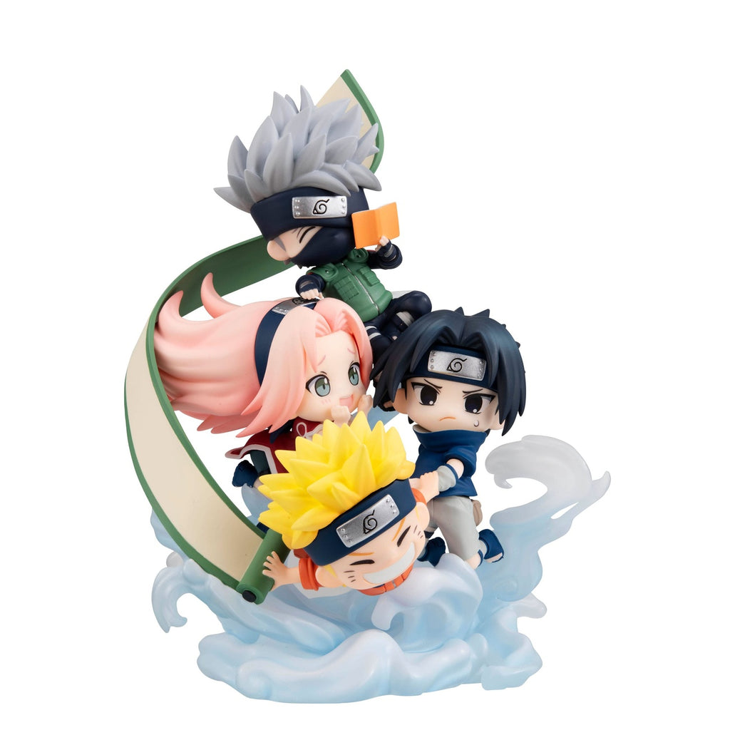 Imagen del producto Naruto Shippuden FigUnity mini estatua de PVC Gather here, Team 7 13 cm
