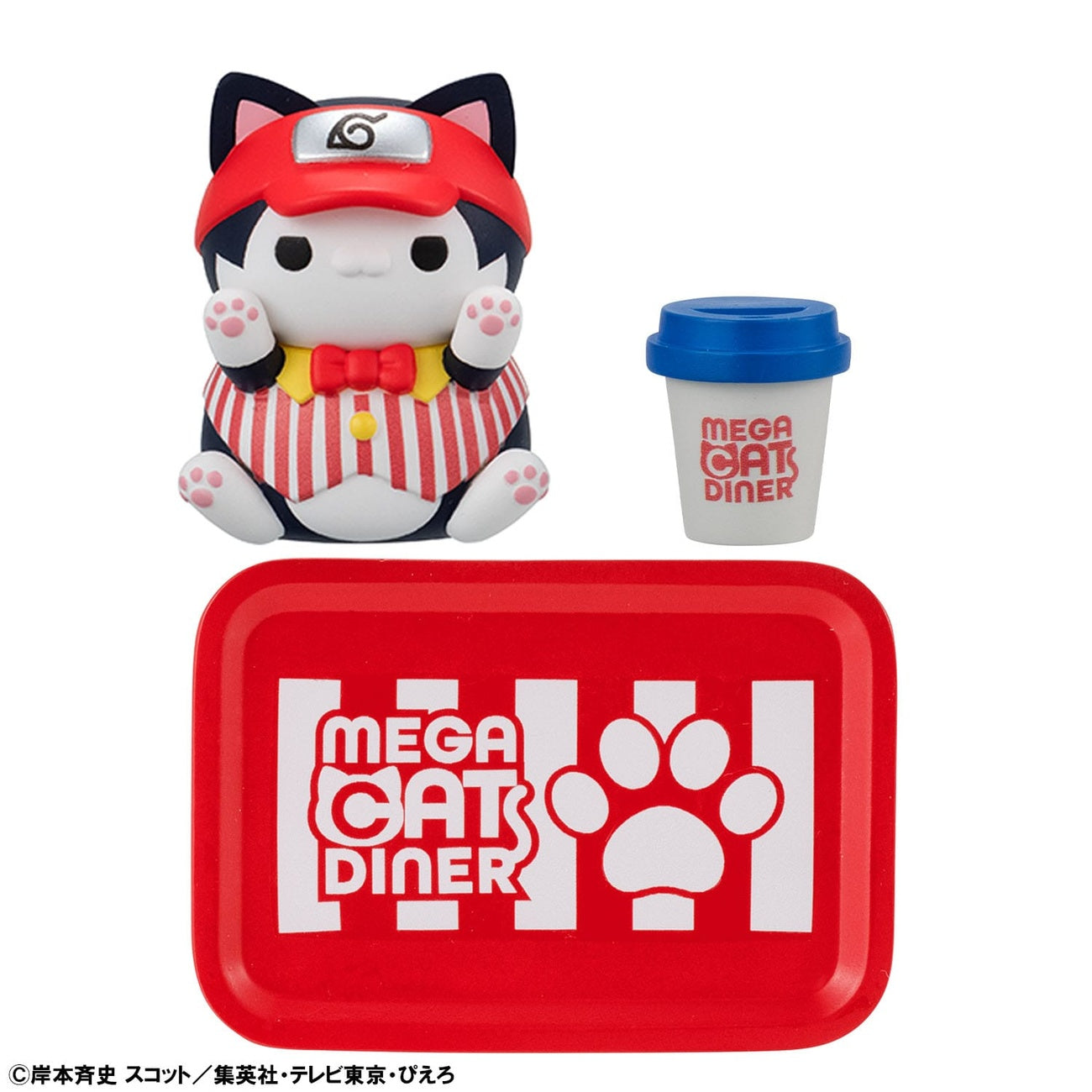 Imagen del producto Naruto Shippuden Mega Cat Project Nyaruto! Figuras coleccionables Mega Cat Diner 3 cm Surtido (6)