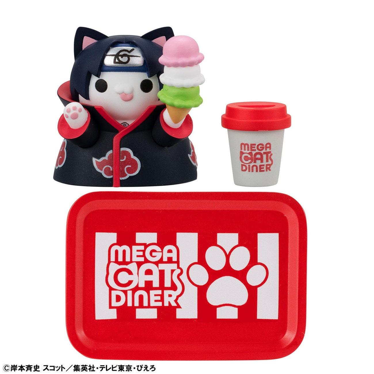 Imagen del producto Naruto Shippuden Mega Cat Project Nyaruto! Figuras coleccionables Mega Cat Diner 3 cm Surtido (6)