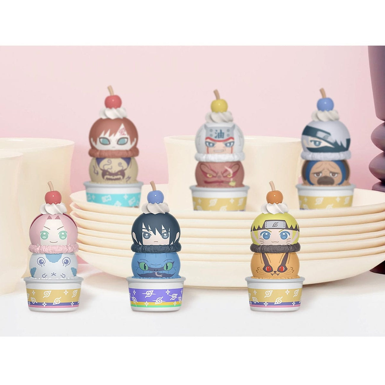 Imagen del producto Naruto Shippuden Tsumichen Stack up & Change figuras coleccionables pack de 6 8 cm (con regalo)