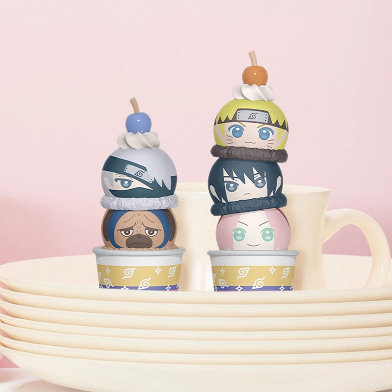 Imagen del producto Naruto Shippuden Tsumichen Stack up & Change figuras coleccionables pack de 6 8 cm (con regalo)