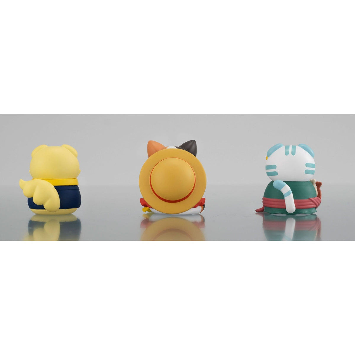 Imagen del producto One Piece Mega Cat Project figuras coleccionables pack de 3 Nyan Piece Nyan! Happy Trio 2024 Limited Ver. 3 cm