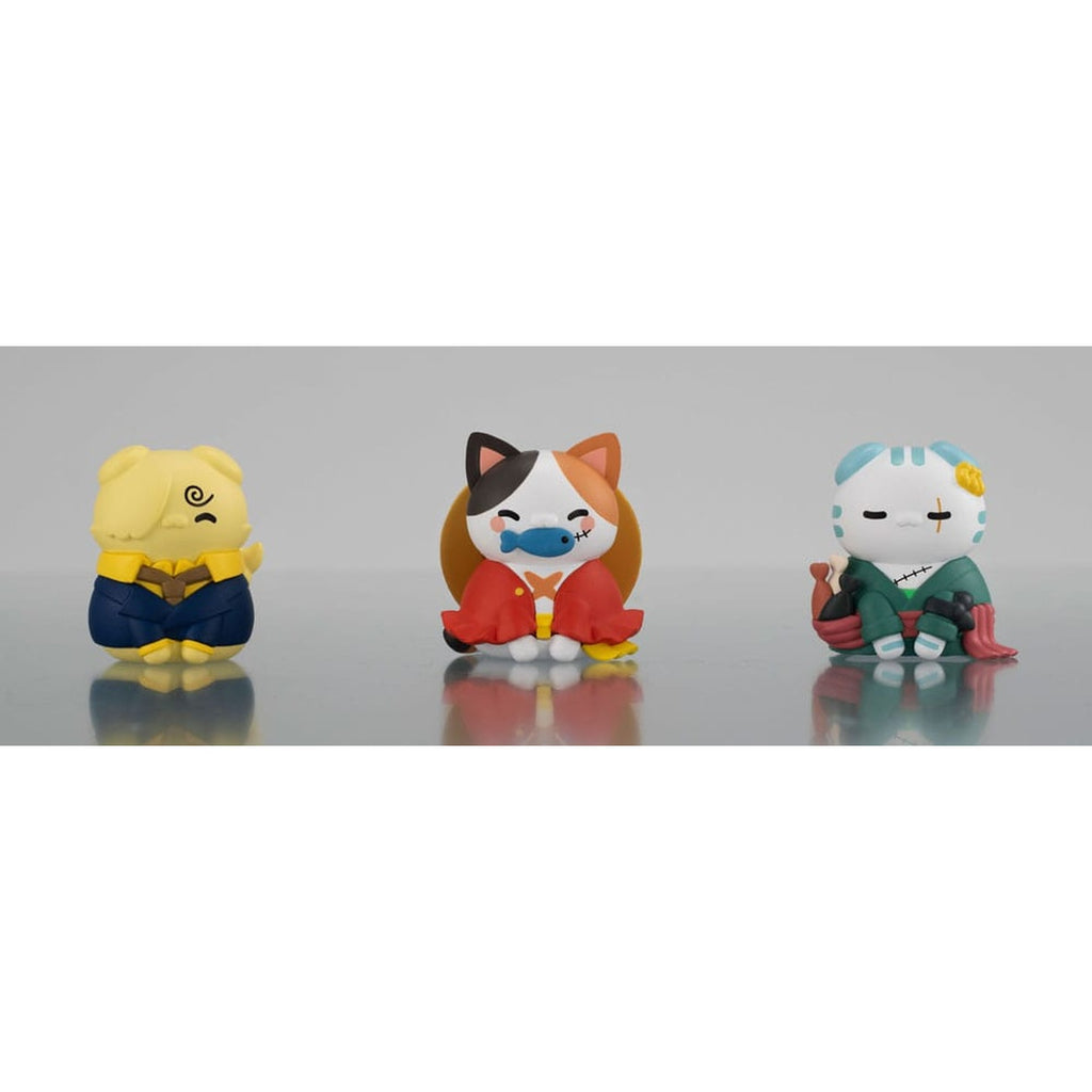 Imagen del producto One Piece Mega Cat Project figuras coleccionables pack de 3 Nyan Piece Nyan! Happy Trio 2024 Limited Ver. 3 cm