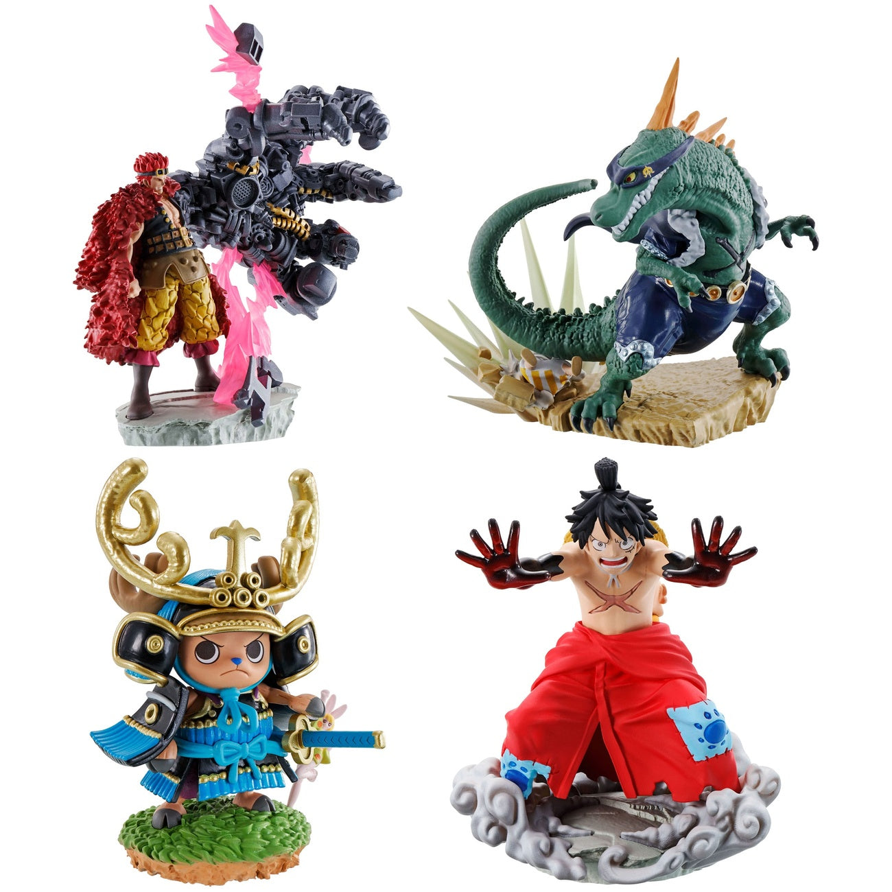 Imagen del producto One Piece Petitrama Miniestatua PVC Logbox Re Birth Wanokuni Vol. 2 Set 9 cm