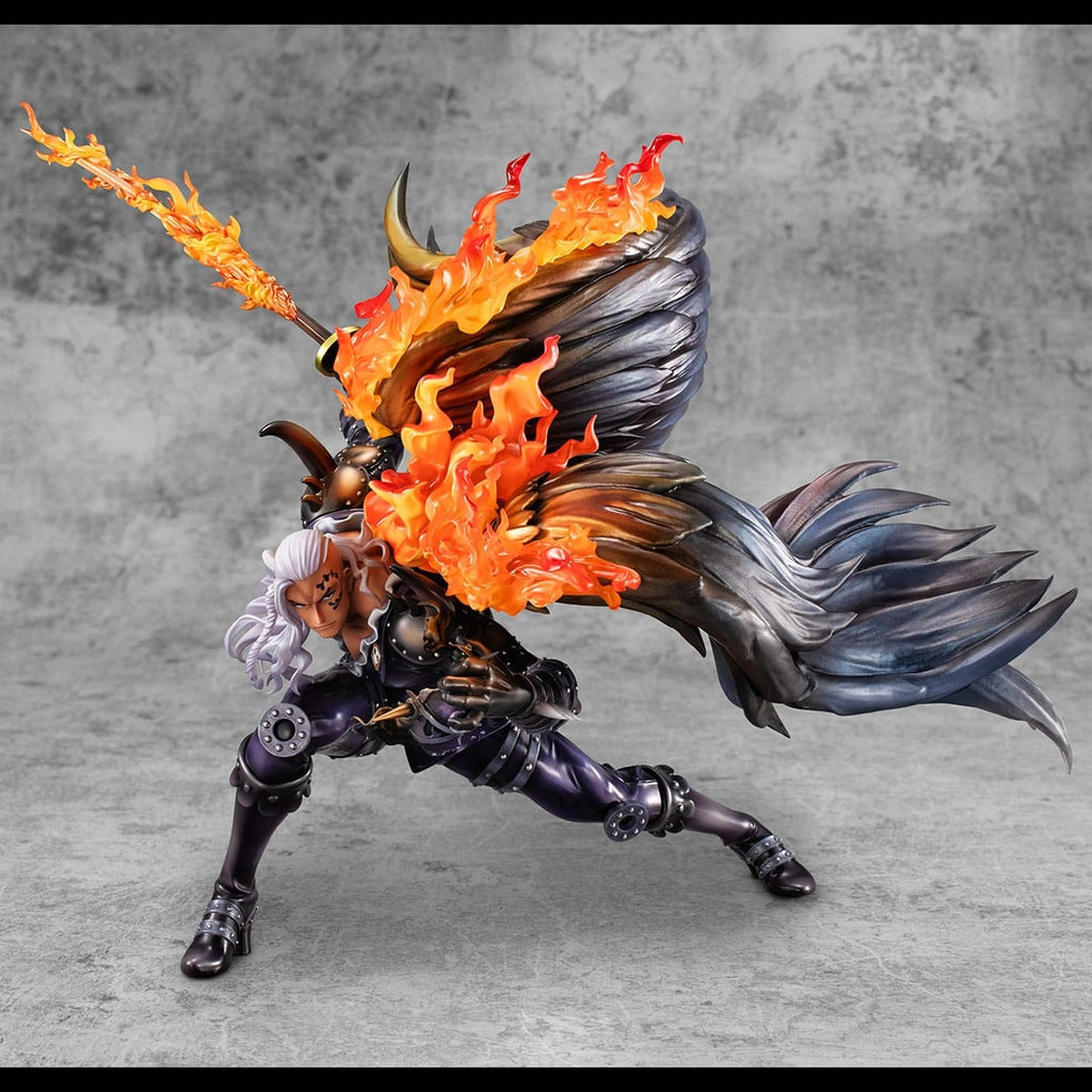 Imagen del producto One Piece Portrait Of Pirates WA-MAXIMUM Estatua PVC Beasts Pirates All-Stars King 33 cm