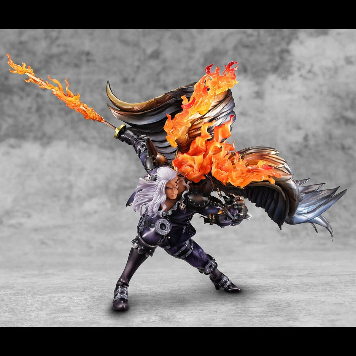Imagen del producto One Piece Portrait Of Pirates WA-MAXIMUM Estatua PVC Beasts Pirates All-Stars King 33 cm