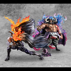 Imagen del producto One Piece Portrait Of Pirates WA-MAXIMUM Estatua PVC Beasts Pirates All-Stars King 33 cm