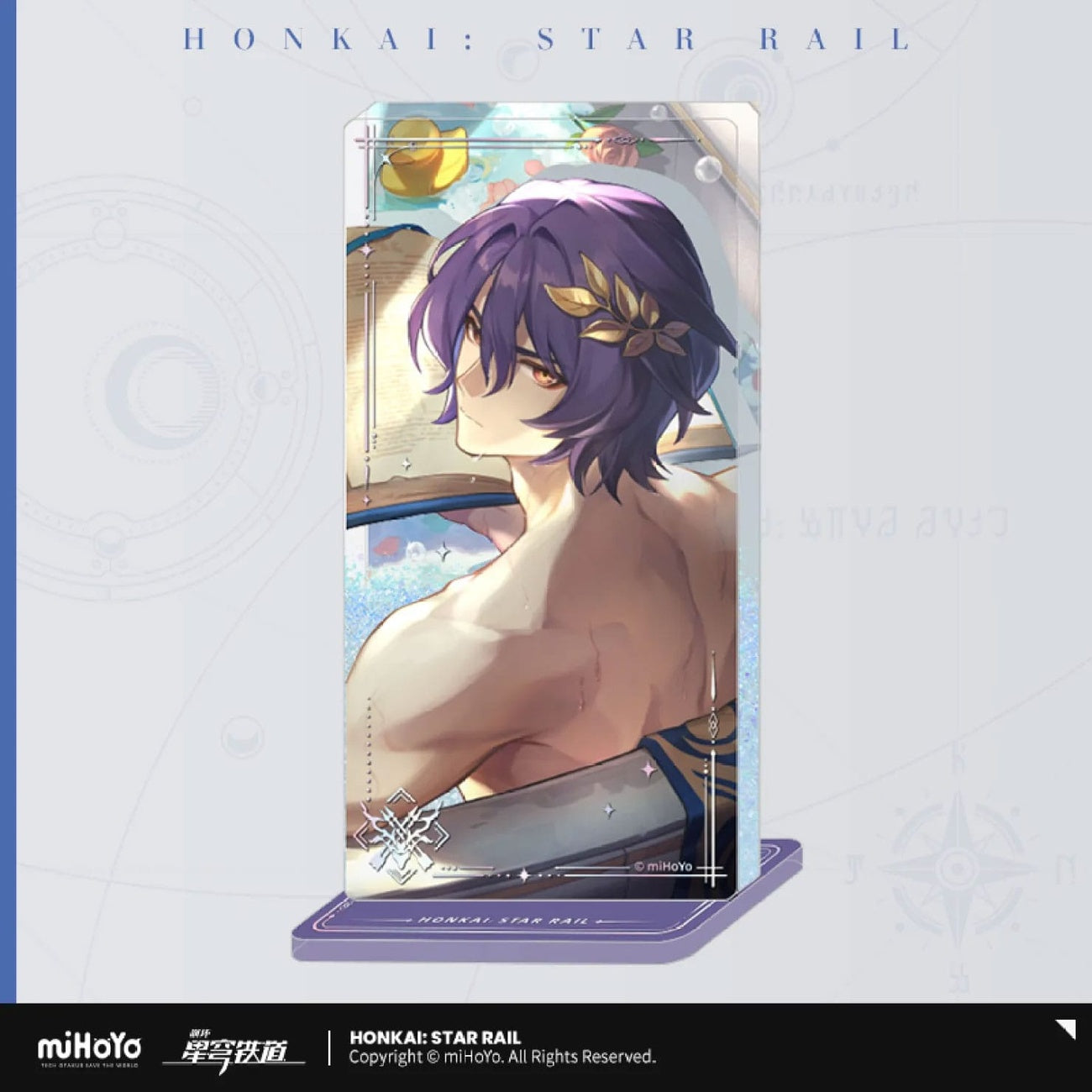 Imagen del producto Honkai: Star Rail adorno de cono de luz de acrílico con purpurina: Dr. Ratio Baptism of Pure Thought 15 cm