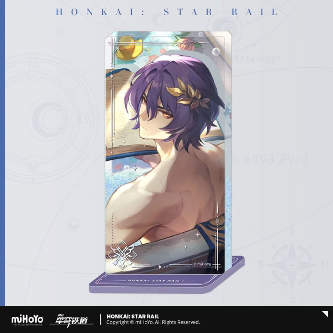 Imagen del producto Honkai: Star Rail adorno de cono de luz de acrílico con purpurina: Dr. Ratio Baptism of Pure Thought 15 cm