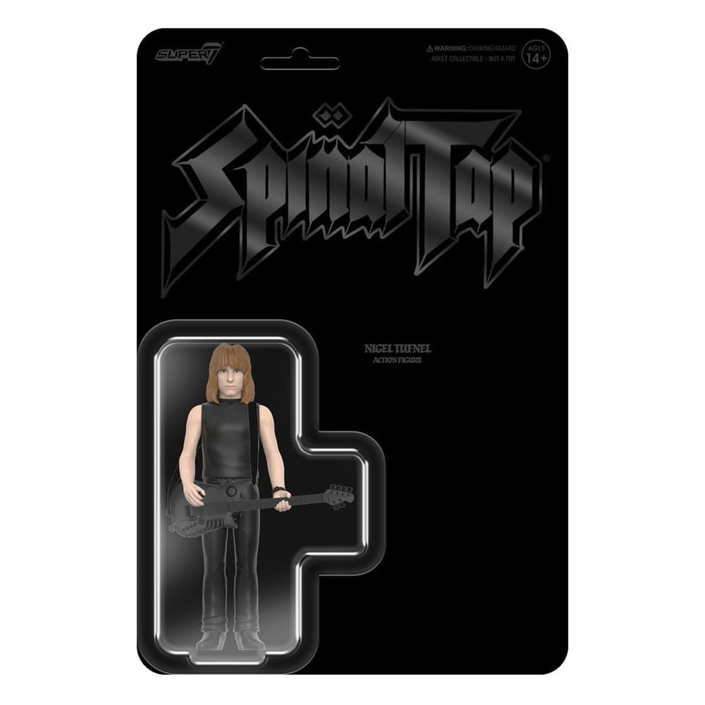 Imagen del producto Spinal Tap figura de acción ReAction Wave 02 Nigel Tufnel (None More Black) 10 cm