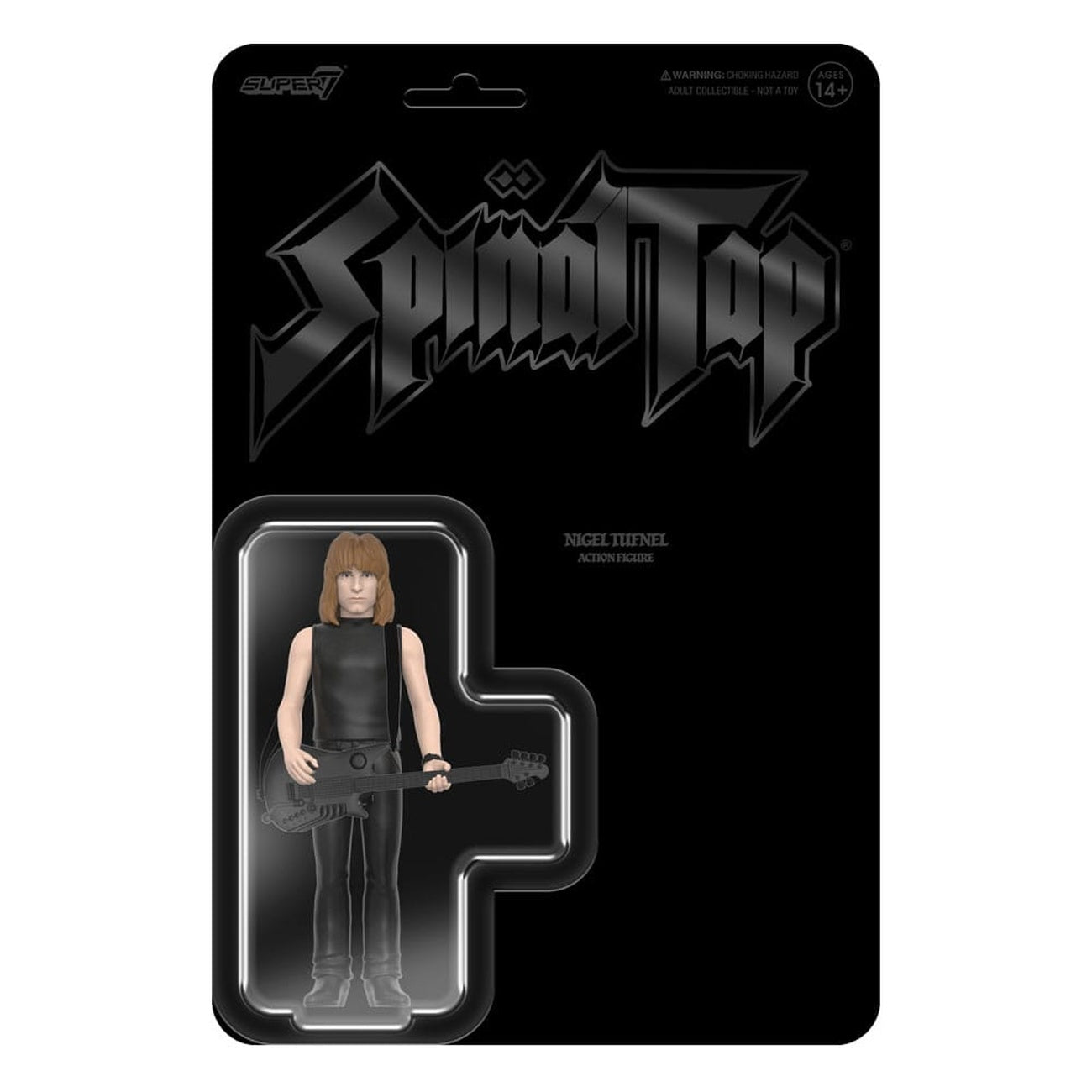 Imagen del producto Spinal Tap figura de acción ReAction Wave 02 Nigel Tufnel (None More Black) 10 cm
