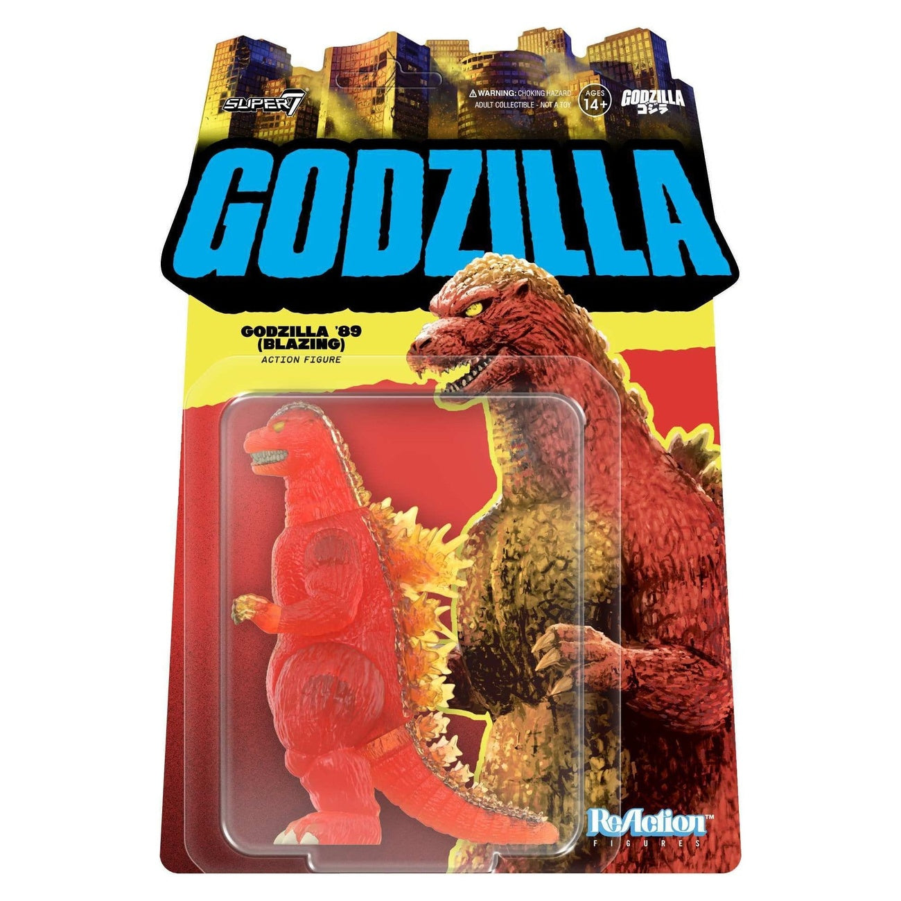 Imagen del producto Godzilla Toho ReAction Figura de acción Godzilla - 1989 (Llameante) 10 cm