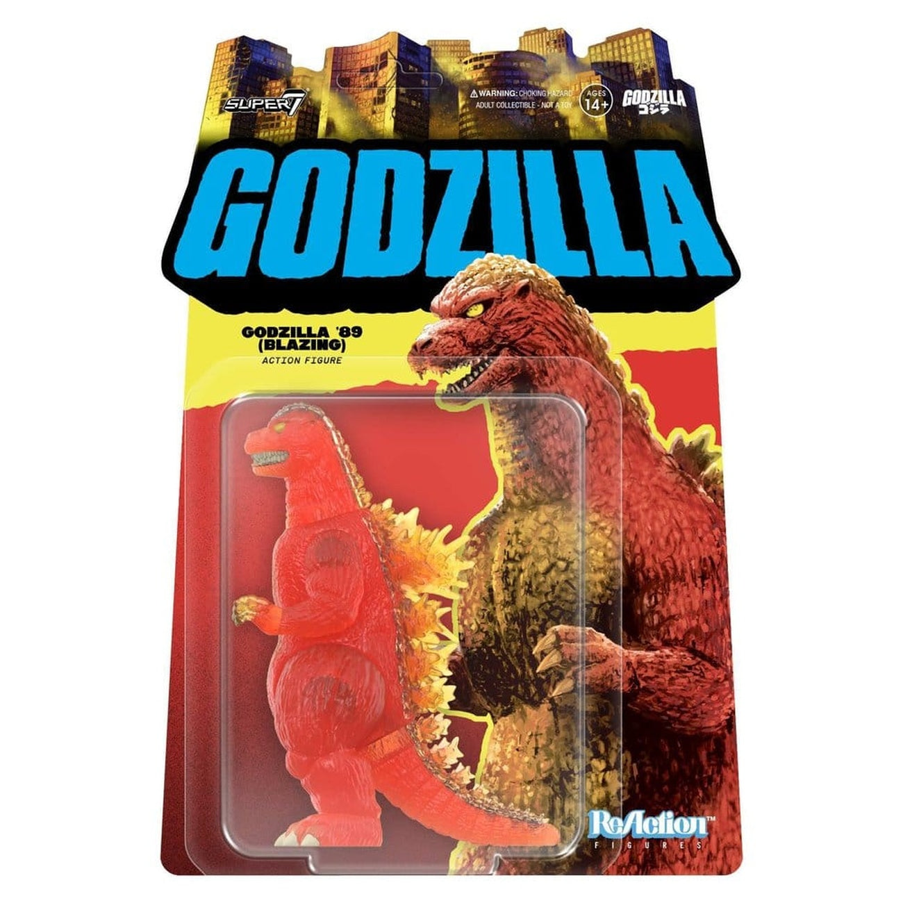 Imagen del producto Godzilla Toho ReAction Figura de acción Godzilla - 1989 (Llameante) 10 cm