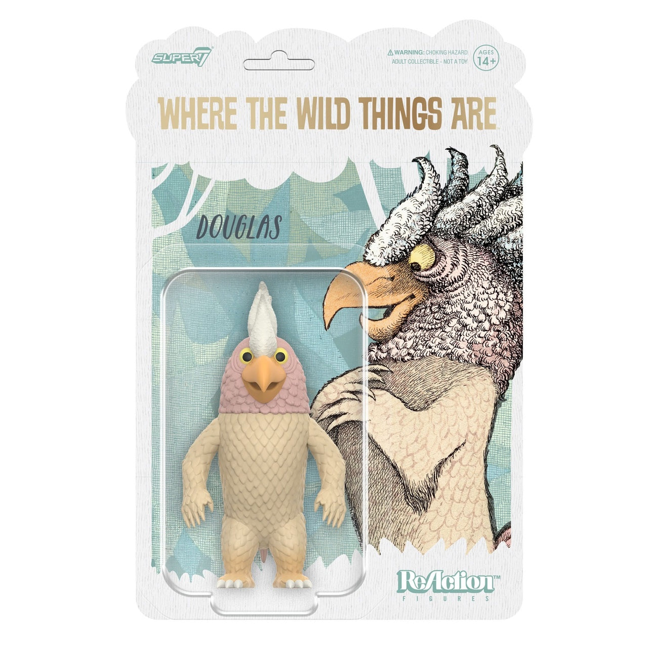 Imagen del producto Donde viven los monstruos figura de acción ReAction Wave 01 Douglas (monstruo) 10 cm