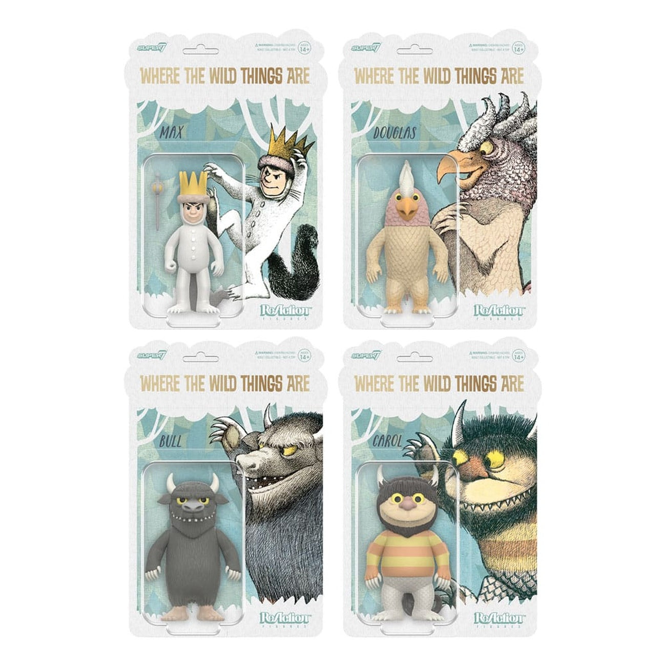 Imagen del producto Donde viven los monstruos figura de acción ReAction Wave 01 Carol (monstruo) 10 cm