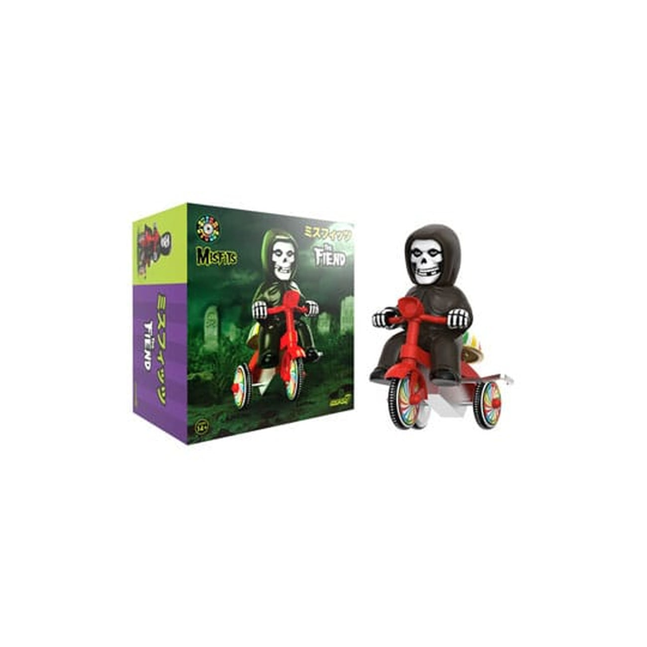 Imagen del producto Misfits Super Cycles figura de acción Fiend (negro con triciclo rojo) 13 cm