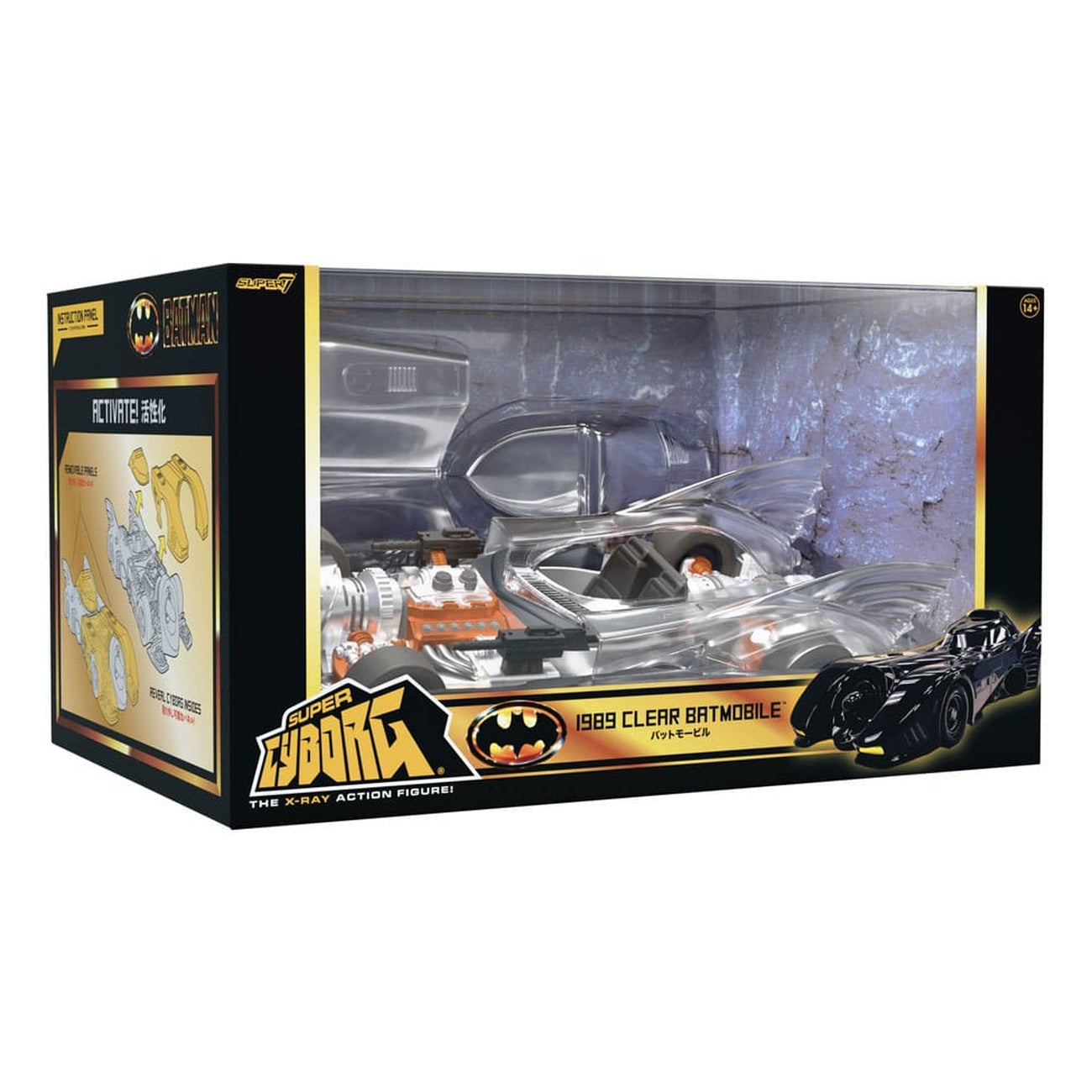 Imagen del producto Batman 1989 Super Cyborg Vehículo Batmobile 1989 (Clear) 35 cm