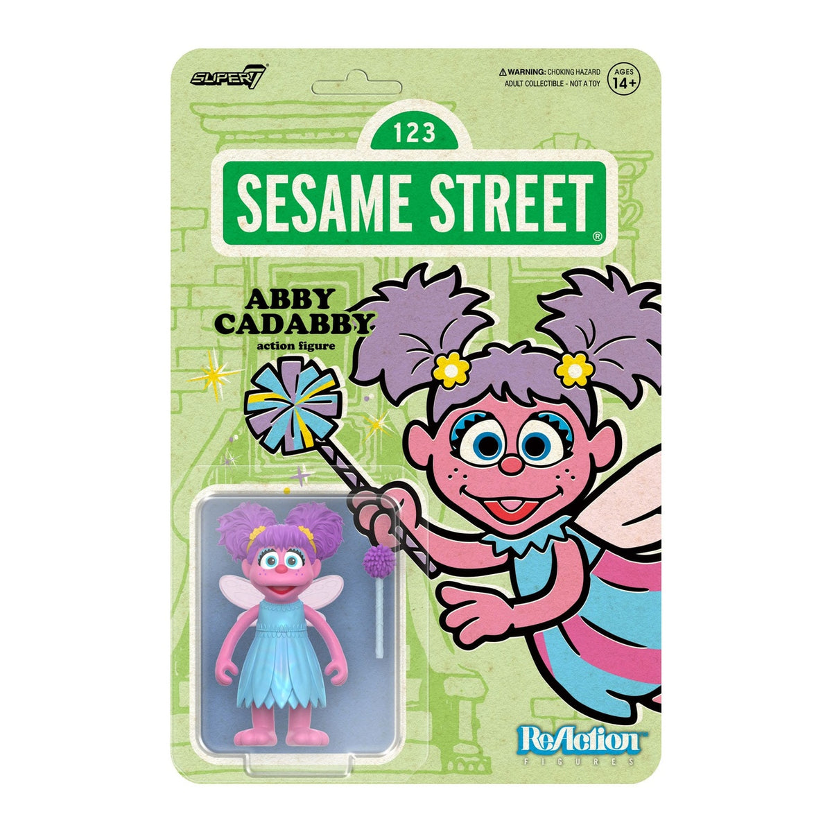 Imagen del producto Barrio Sésamo figura de acción ReAction Wave 05 Abby Cadabby 10 cm