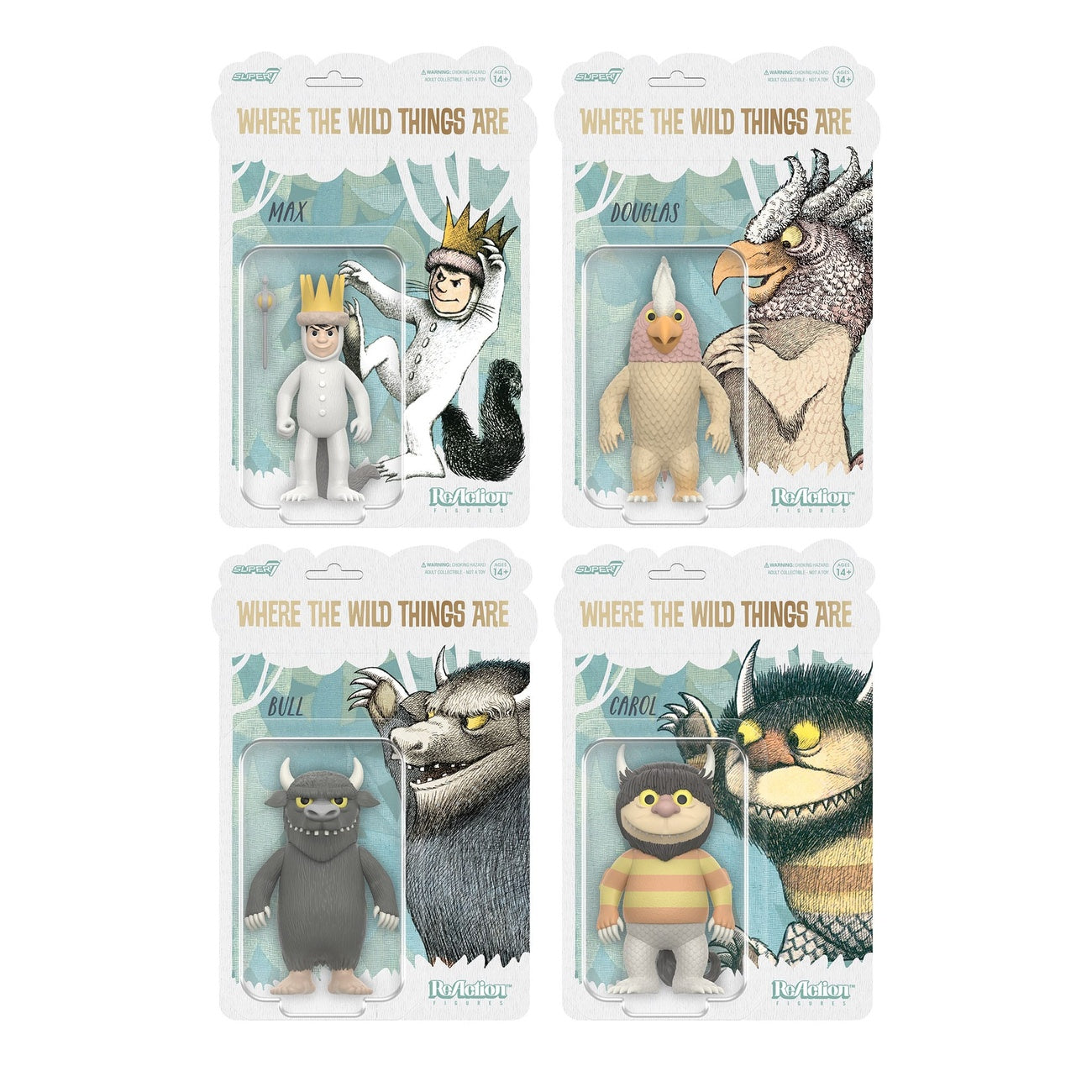 Imagen del producto Donde viven los monstruos figura de acción ReAction Wave 01 Bull (monstruo) 10 cm