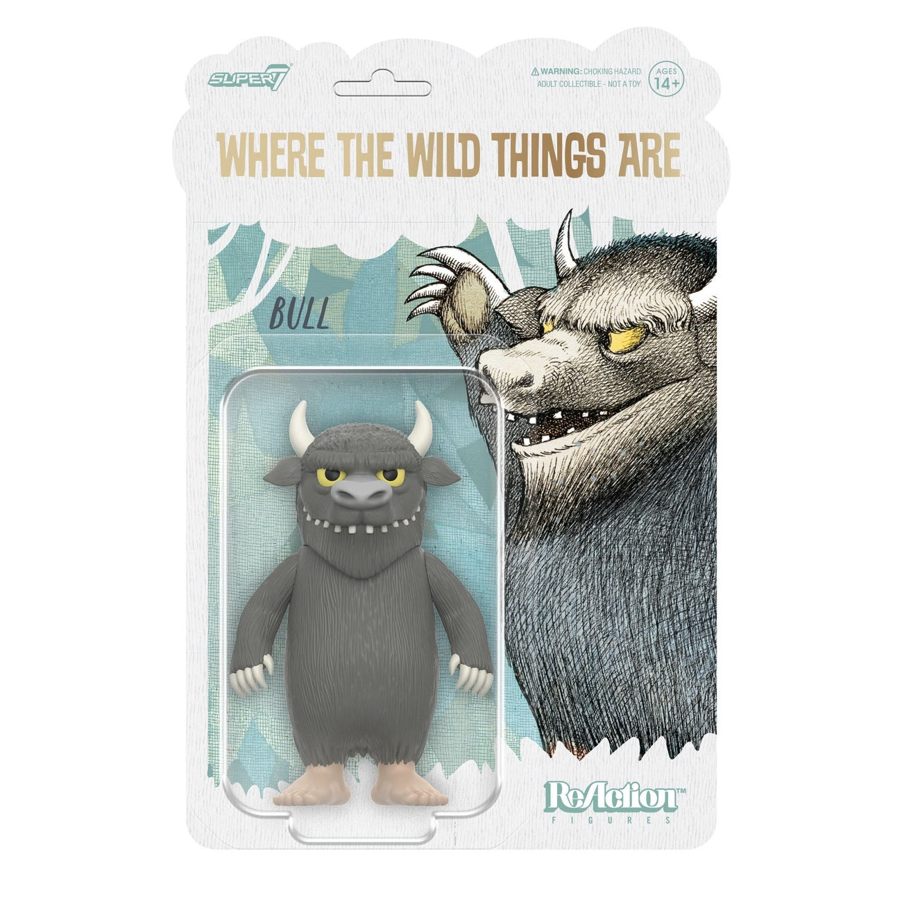 Imagen del producto Donde viven los monstruos figura de acción ReAction Wave 01 Bull (monstruo) 10 cm