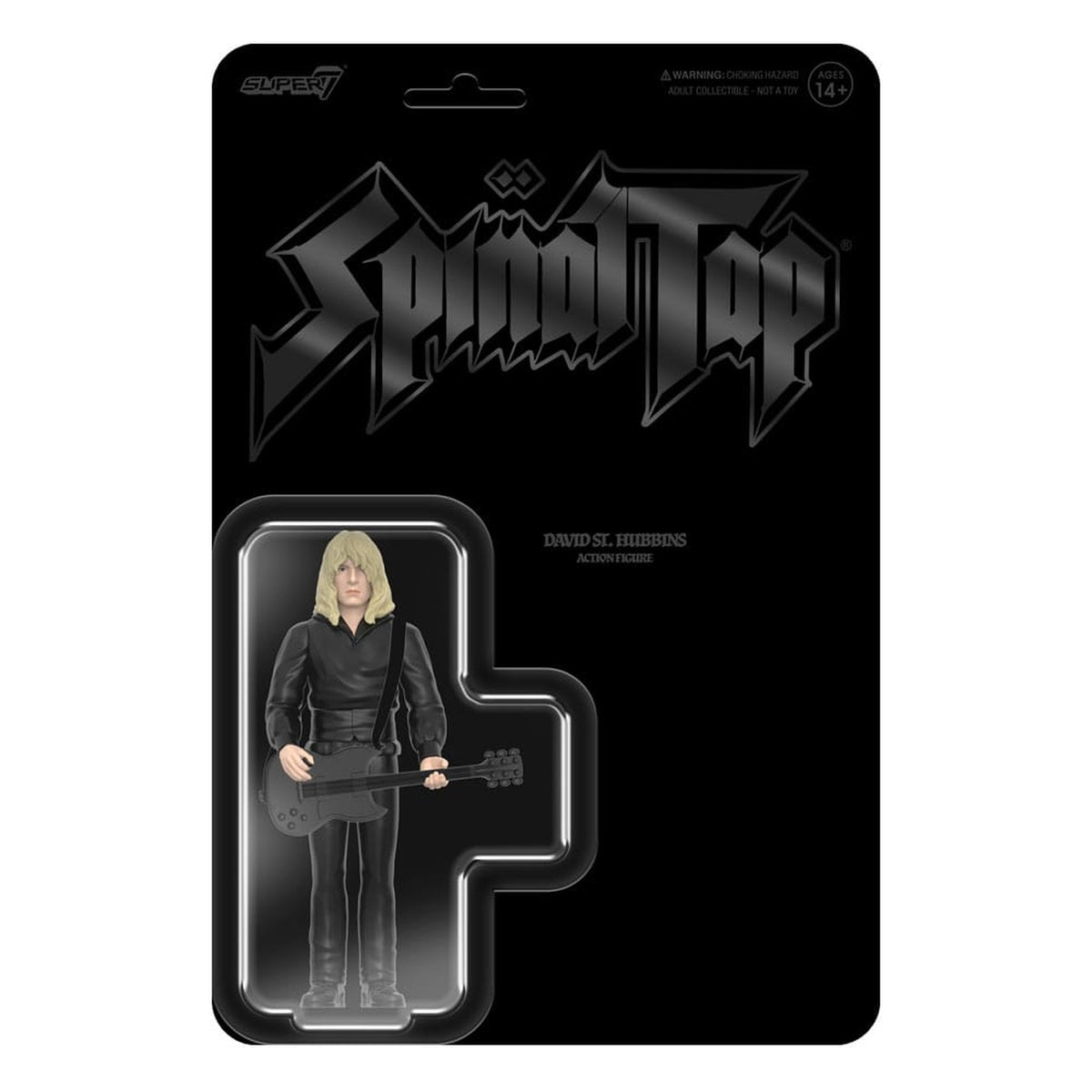 Imagen del producto Spinal Tap ReAction figura de acción Wave 02 David St. Hubbins (None More Black) 10 cm