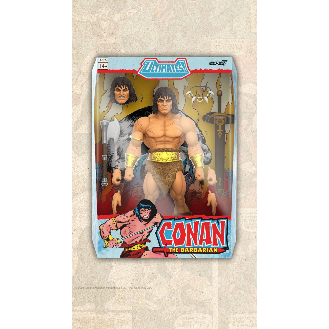 Imagen del producto Conan el Bárbaro Figura de acción Ultimates Conan the Barbarian 18 cm