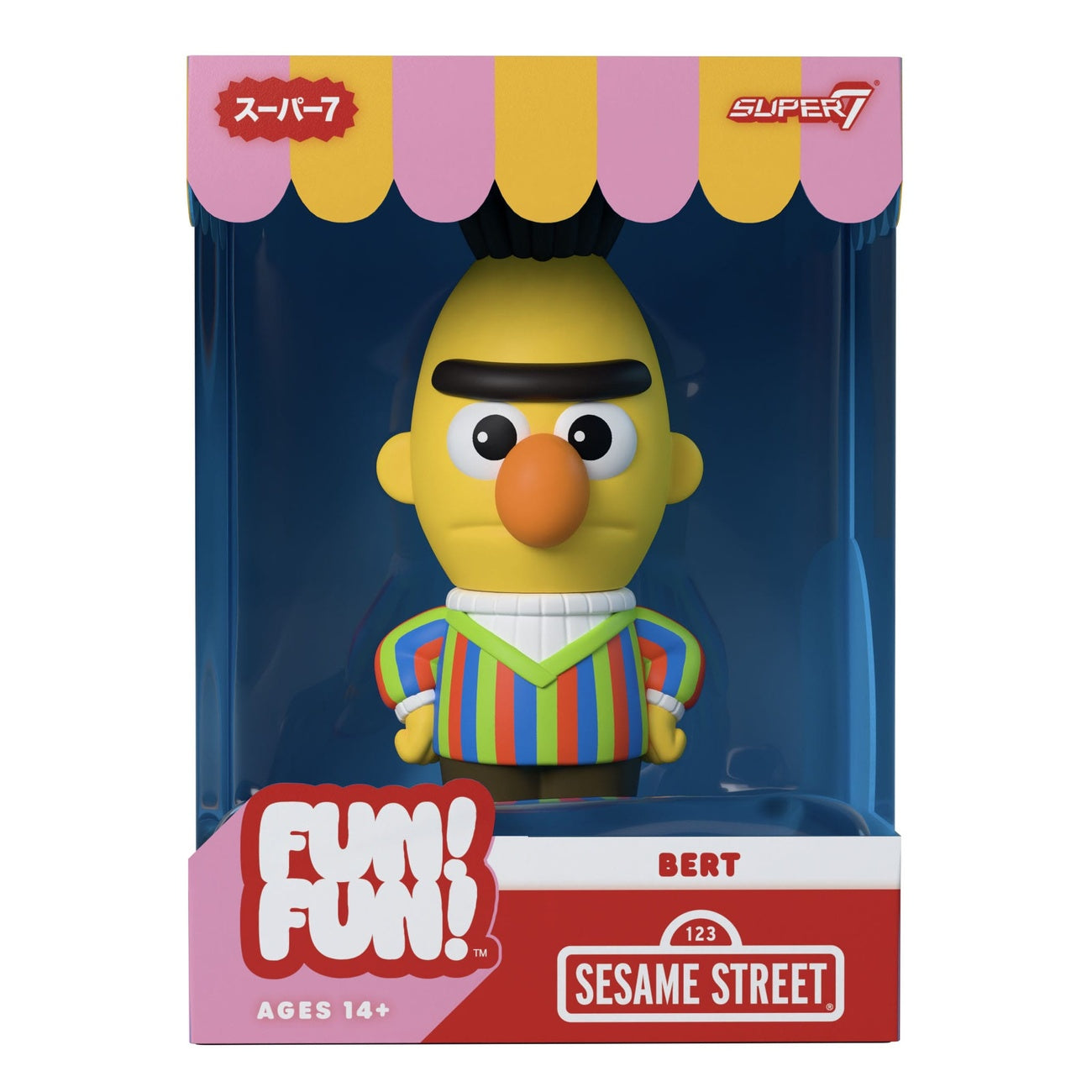 Imagen del producto Barrio Sésamo FUN! FUN! figura de vinilo blando Wave 02 Bert 13 cm