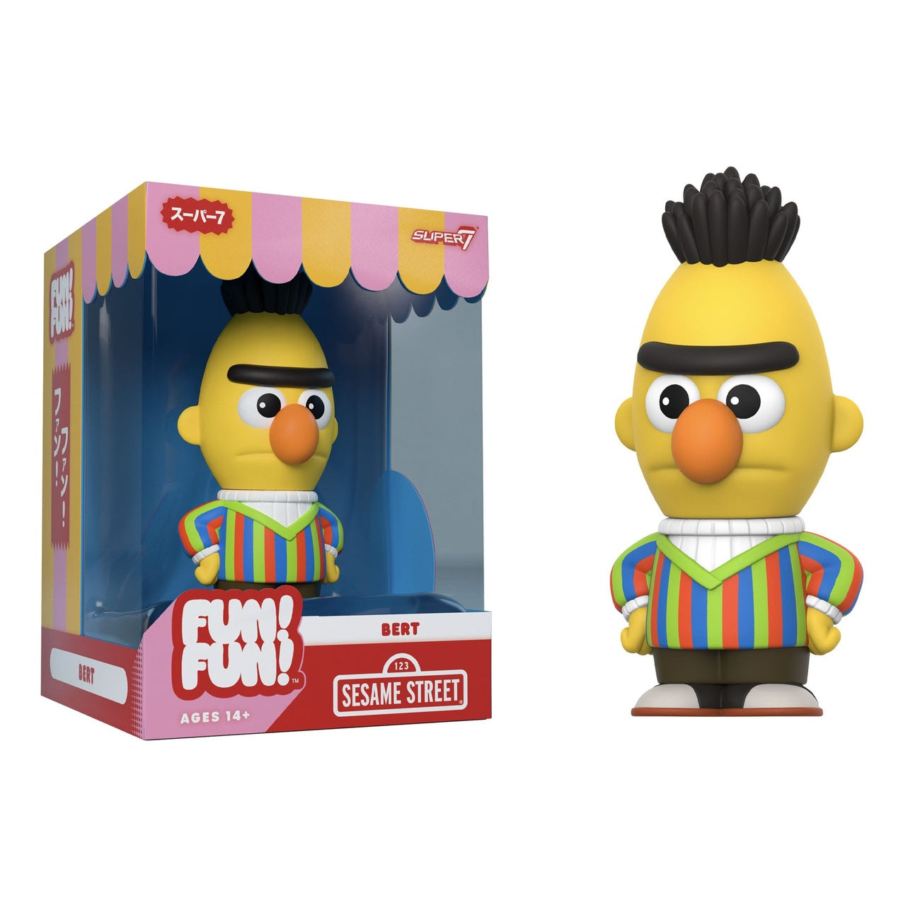 Imagen del producto Barrio Sésamo FUN! FUN! figura de vinilo blando Wave 02 Bert 13 cm