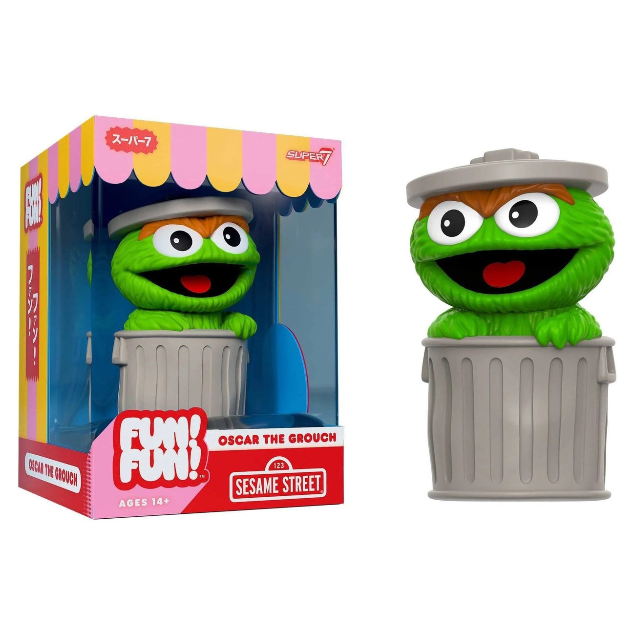 Imagen del producto Barrio Sésamo Fun! Fun! Mini figura Wave 01 - Óscar el Gruñón 18 cm