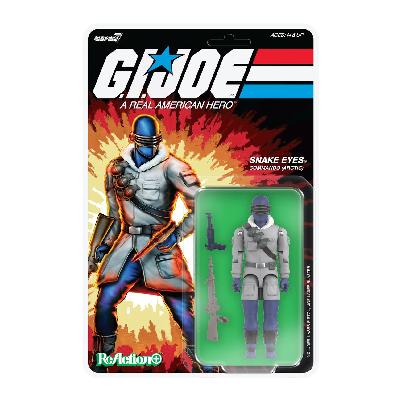Imagen del producto GI Joe (Película) Figura de acción ReAction+ Wave 5 Arctic Snake Eyes (Película) 10 cm