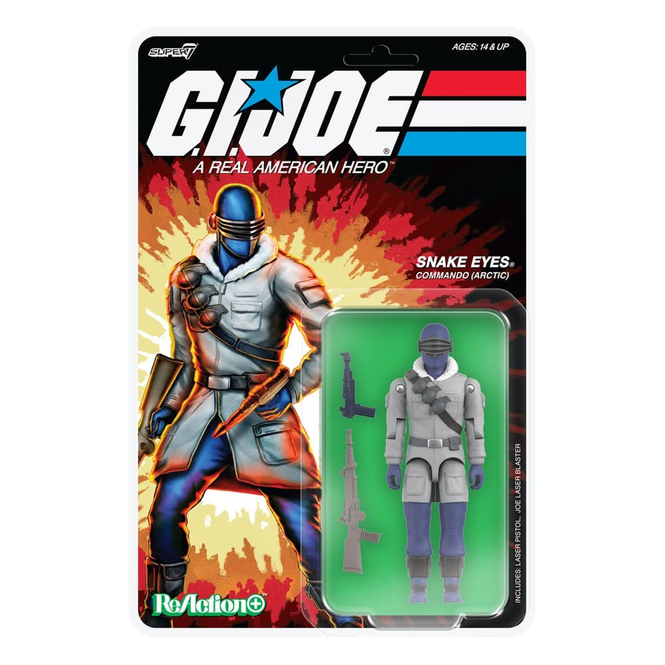 Imagen del producto GI Joe (Película) Figura de acción ReAction+ Wave 5 Arctic Snake Eyes (Película) 10 cm