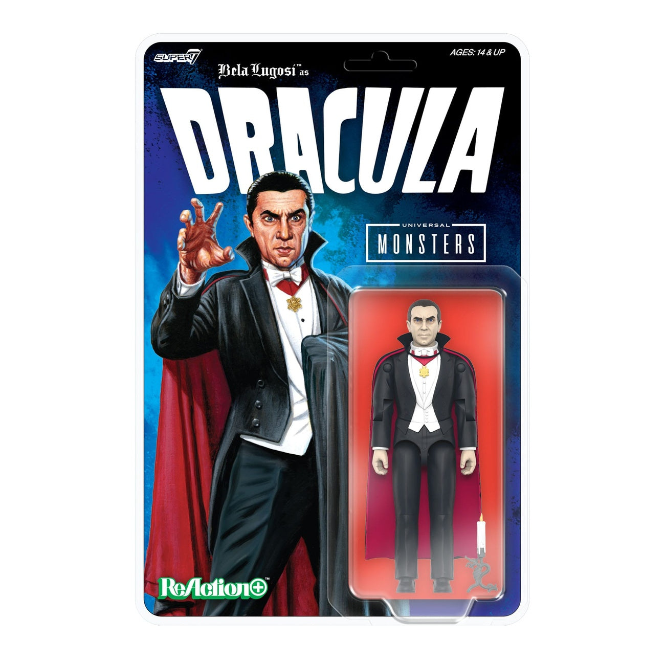 Imagen del producto Universal Monsters figura de acción ReAction+ Wave 1 Drácula 10 cm