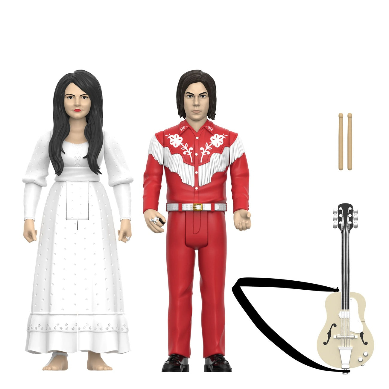 Imagen del producto The White Stripes ReAction figuras de acción pack de 2 Wave 02 The White Stripes (Elephant) 10 cm