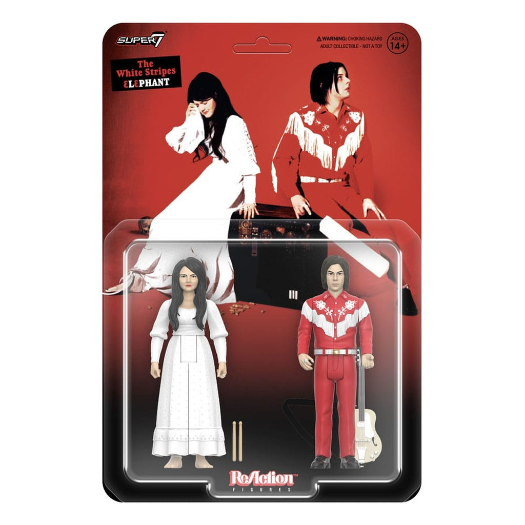 Imagen del producto The White Stripes ReAction figuras de acción pack de 2 Wave 02 The White Stripes (Elephant) 10 cm