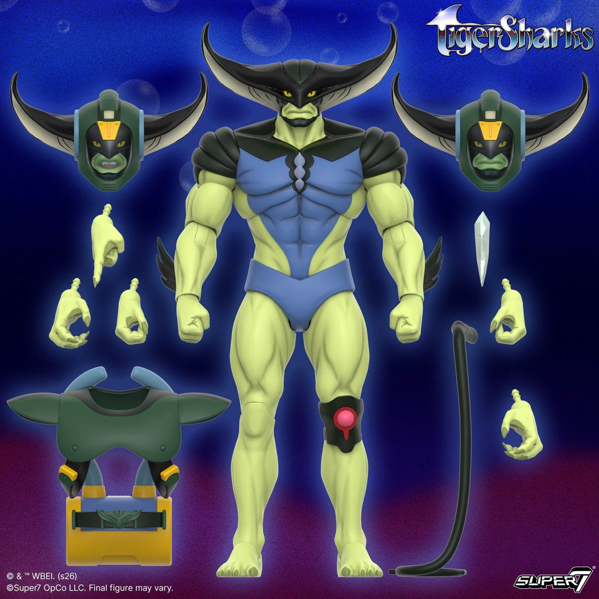 Imagen del producto Figura de acción T-Ray 18 cm TigerSharks Ultimates Wave 01