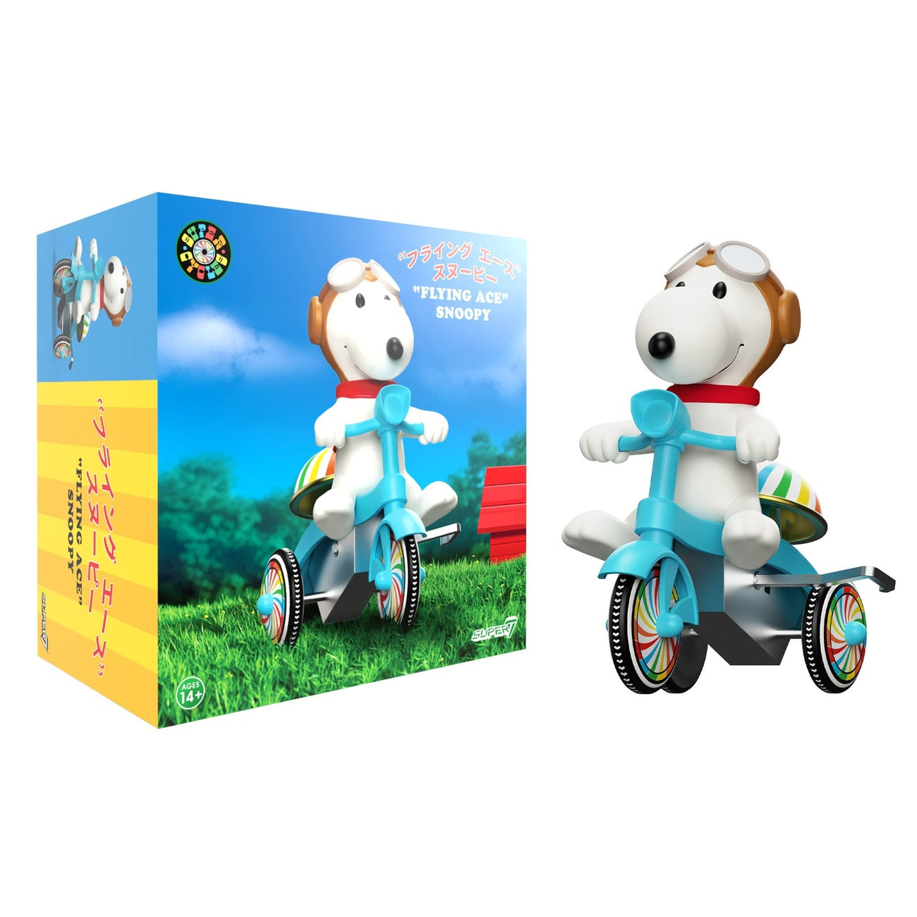 Imagen del producto Peanuts Super Cycles figura de acción Snoopy Flying Ace 13 cm