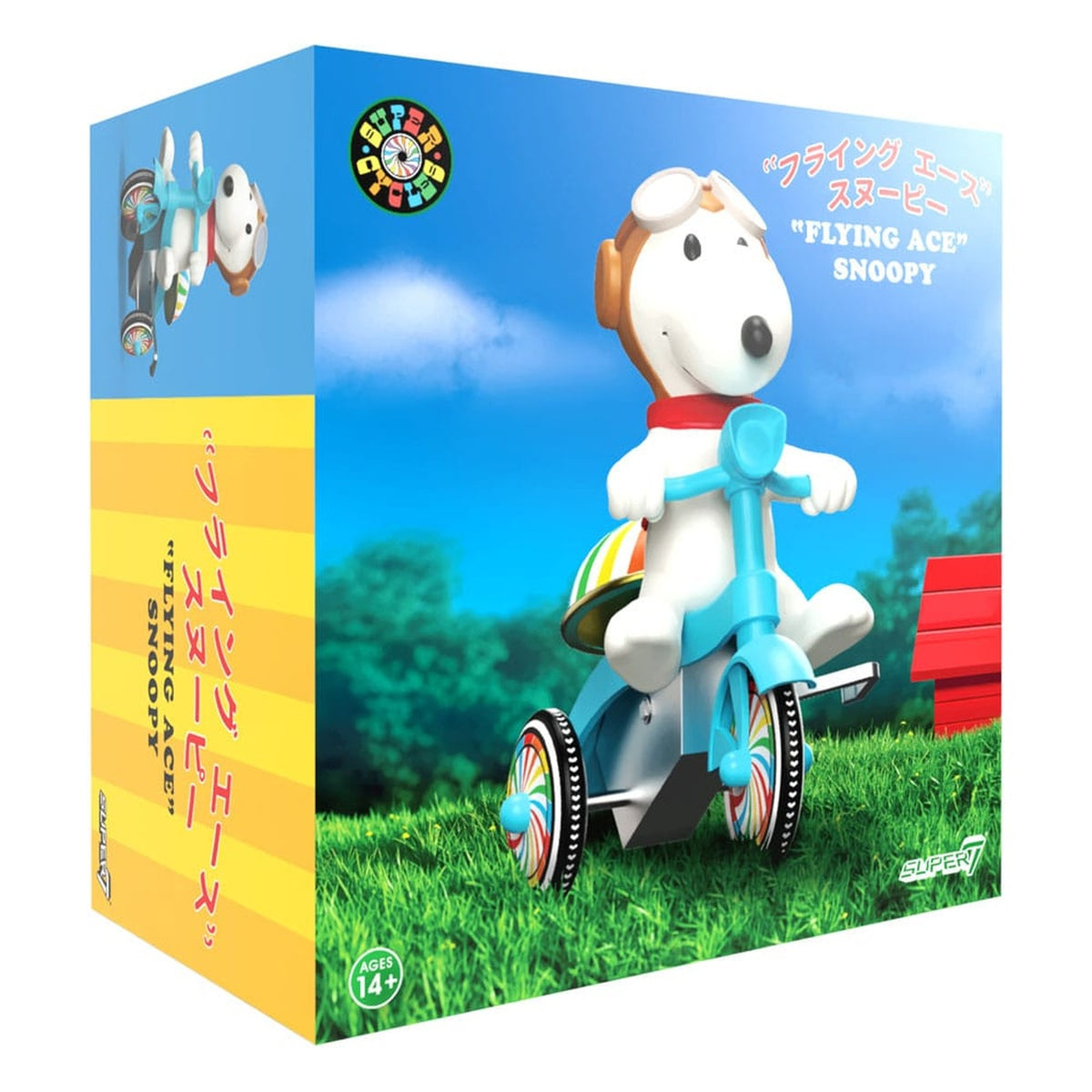 Imagen del producto Peanuts Super Cycles figura de acción Snoopy Flying Ace 13 cm