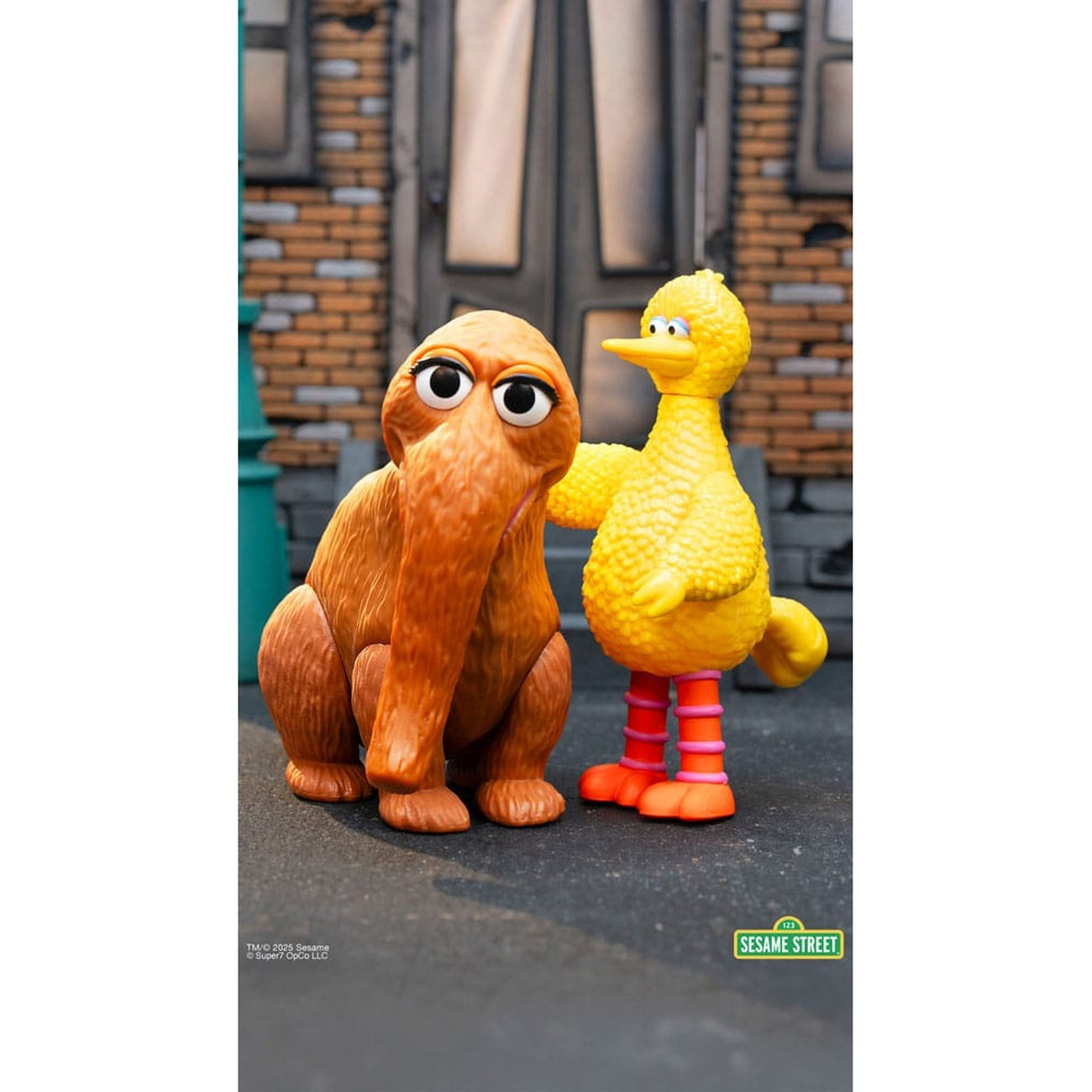 Imagen del producto Barrio Sésamo figuras de acción ReAction pack de 2 Big Bird y Mr. Snuffleupagus 10 cm