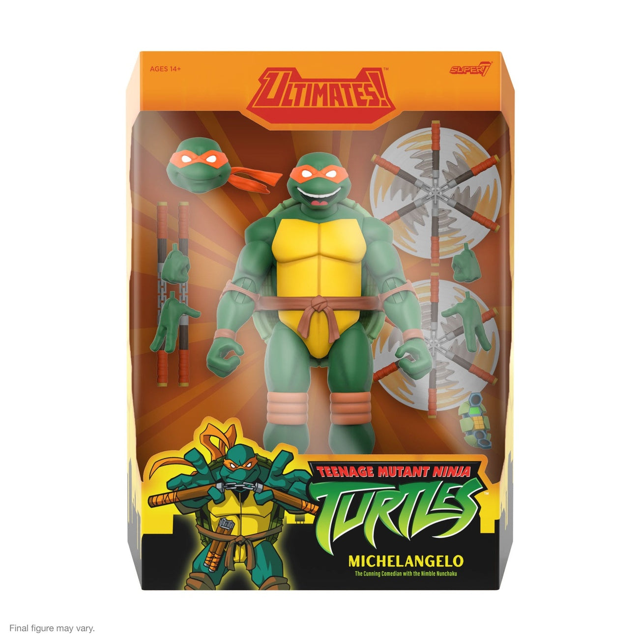 Imagen del producto Teenage Mutant Ninja Turtles Ultimates figura de acción Wave 12 Michelangelo 18 cm