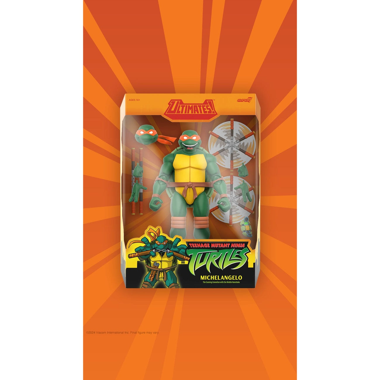 Imagen del producto Teenage Mutant Ninja Turtles Ultimates figura de acción Wave 12 Michelangelo 18 cm