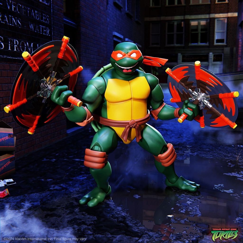 Imagen del producto Teenage Mutant Ninja Turtles Ultimates figura de acción Wave 12 Michelangelo 18 cm