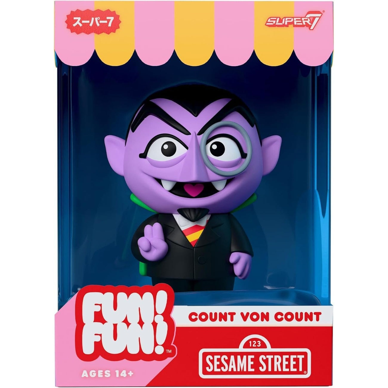 Imagen del producto Barrio Sésamo Fun! Fun! Figura de vinilo blando Wave 01 - Count von Count 18 cm