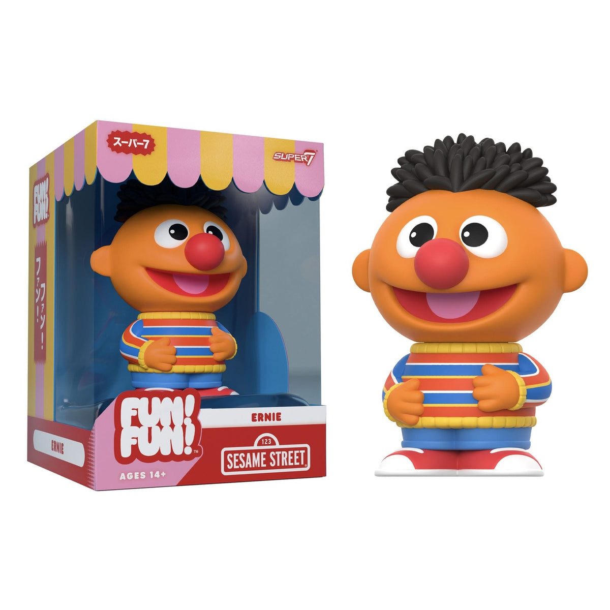 Imagen del producto Sesame Street FUN! FUN! Figura de vinilo blando Wave 02 Ernie 13 cm