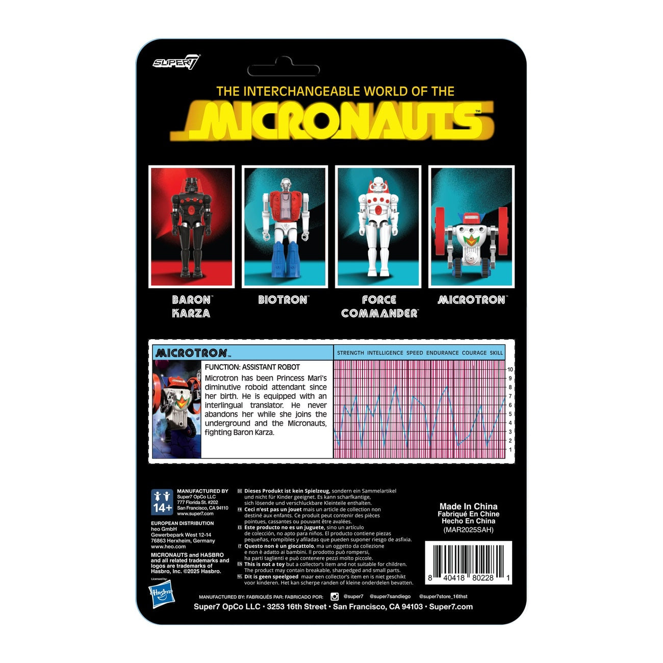 Imagen del producto Micronauts figura de acción ReAction+ Wave 02 Microtron 9 cm