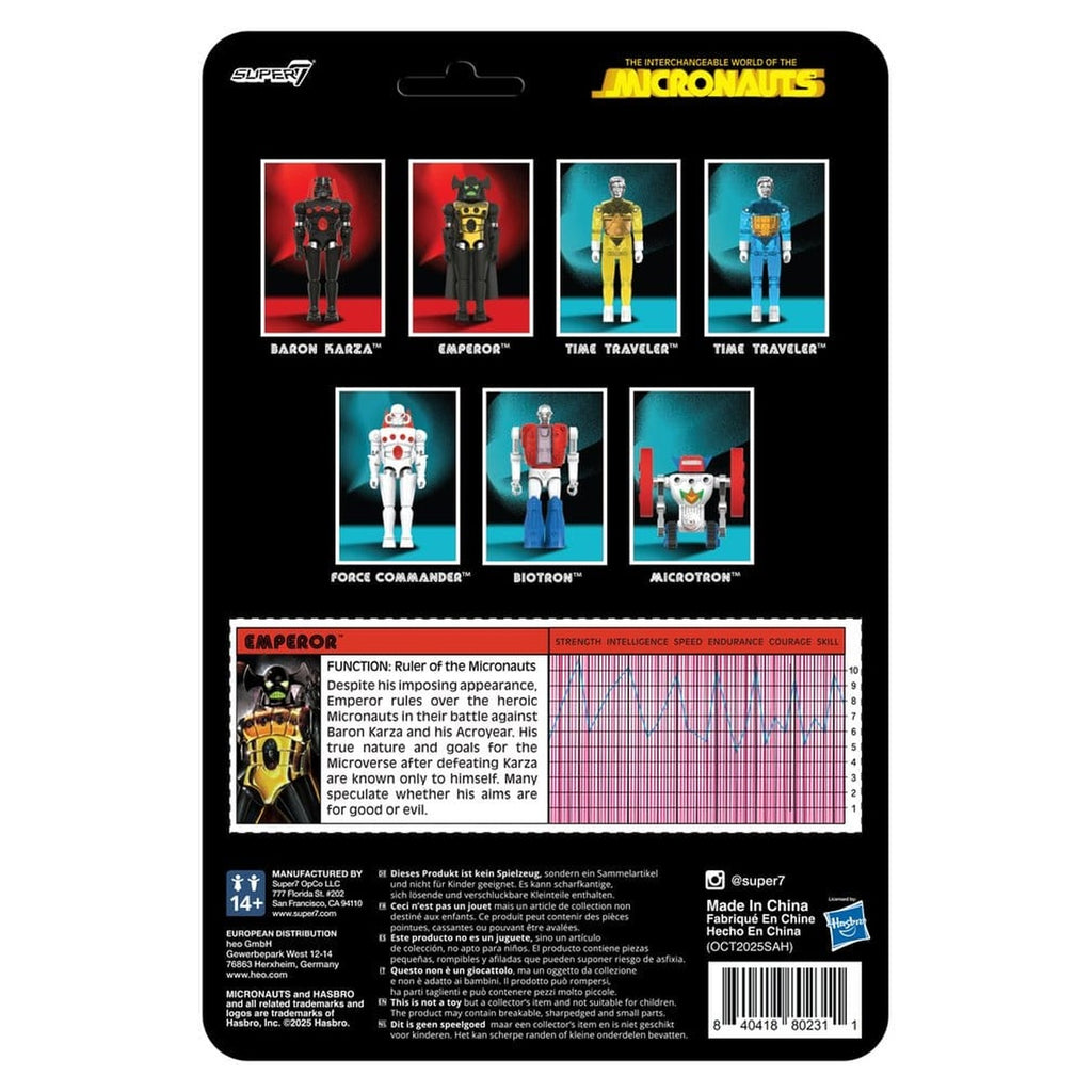 Imagen del producto Micronauts ReAction+ figura de acción Wave 03 Emperor 10 cm