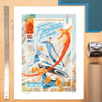 Imagen del producto Marvel Fantastic Four n.º 48 Lámina artística ¡La primera familia de Marvel: Los 4 Fantásticos! 61 x 41 cm - sin marco